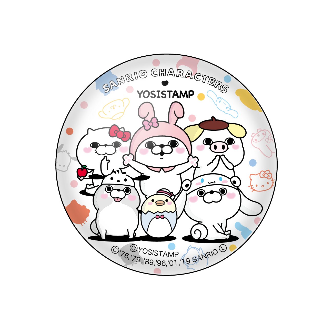 ヨッシースタンプ✕サンリオキャラクターズ ガラスマグネット - 株式