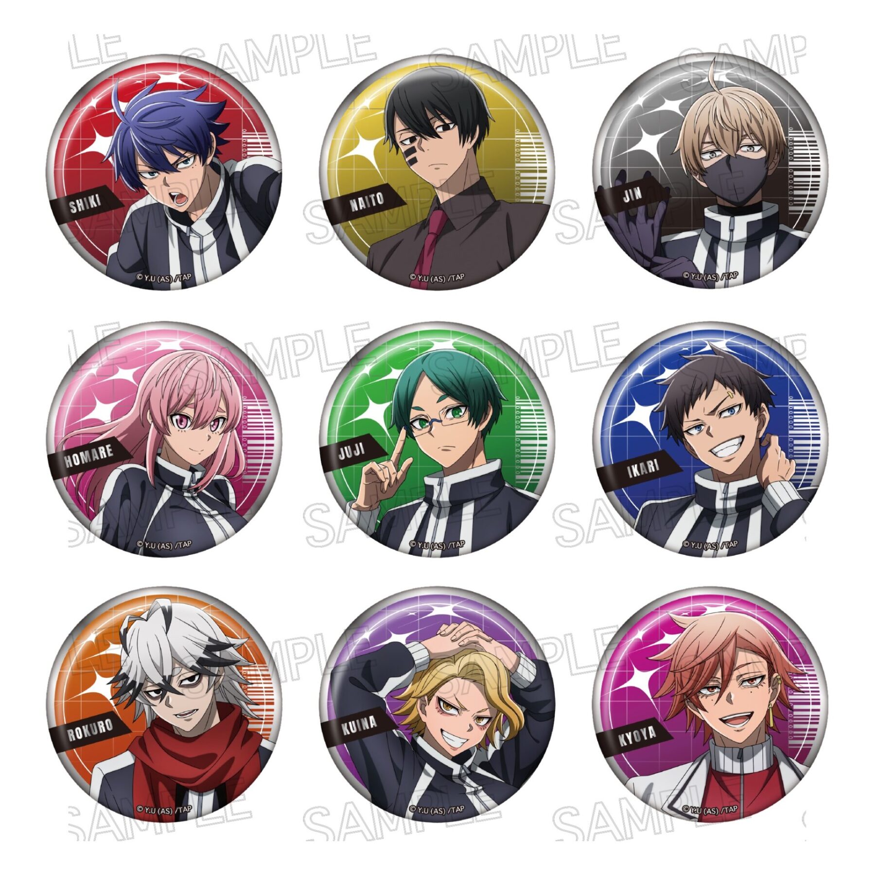 桃源暗鬼 メタル缶バッジ Vol.1 - 株式会社ツインクル