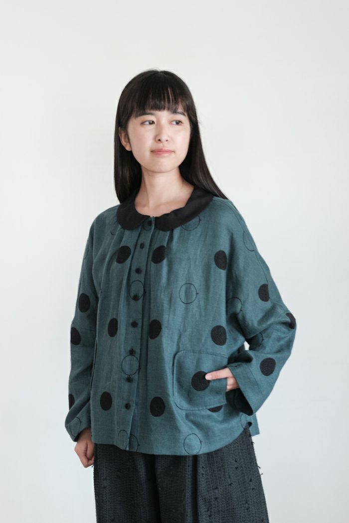 MAGALI マガリ コットンスウェット・スイッチングプルオーバー(24AW