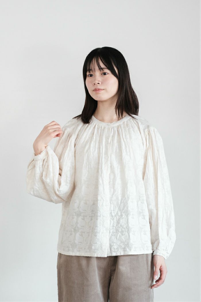 Porter des boutons ポルテデブトン ワイドカラーニットカーディガン