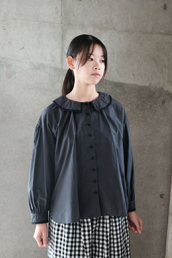 Heriter エリテ cut jacquard blousee(24AW) | T.T. GARRET