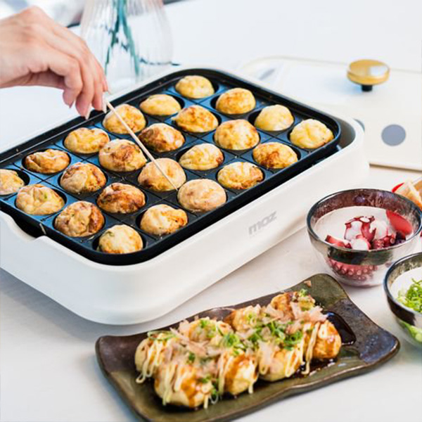 北欧ブランド moz(モズ)】平面・焼肉・たこ焼きの3プレートで大活躍