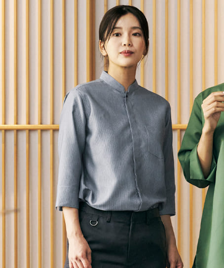 全8色】吸汗速乾スタンダードカラーシャツ（ユニセックス/七分袖