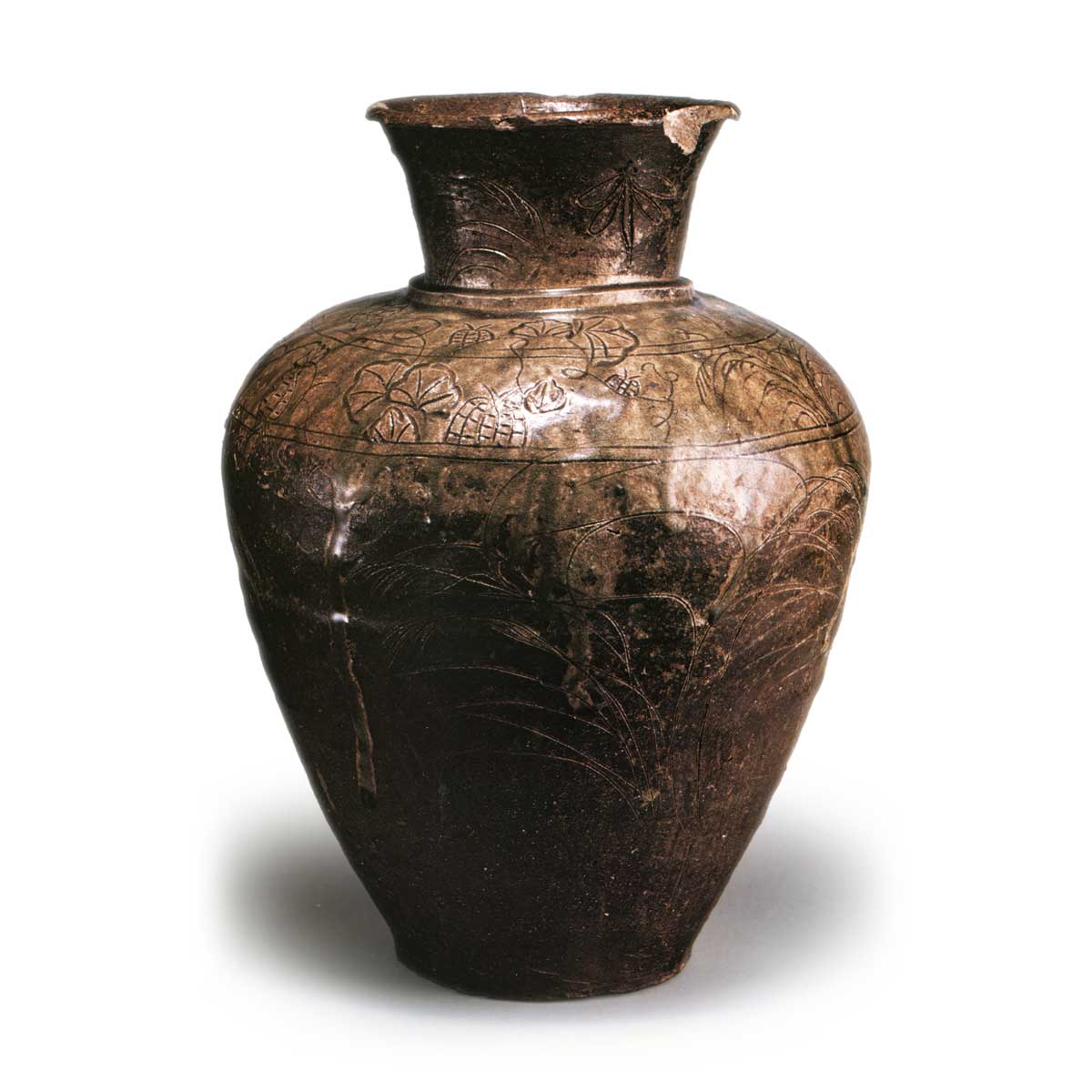 渥美 灰釉 秋草文 壺 | 鶴田 純久の章 お話