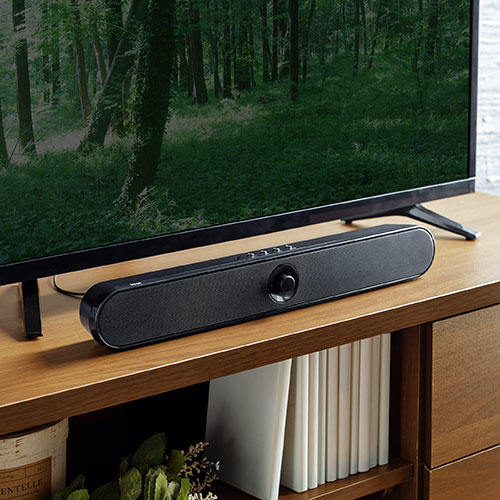 サウンドバースピーカー 20W出力 Bluetooth対応 バッテリー内蔵型 400
