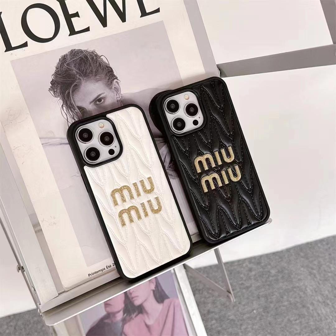 Miu Miu iPhone Cover for 13 14 1 5 16 17 Pro Max Series