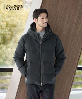 WEB限定 WARDROBE SMART】LANATEC フード ダウンジャケット