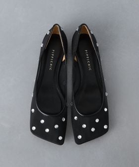 PIPPICHIC＞LINDA ビジュー フラットシューズ