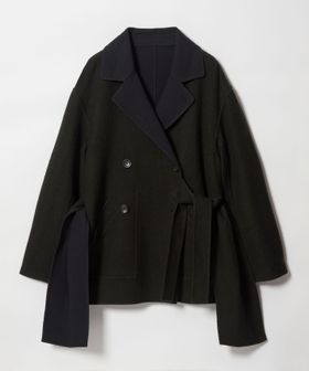 ATTISESSION＞リバーシブル ベルト コート