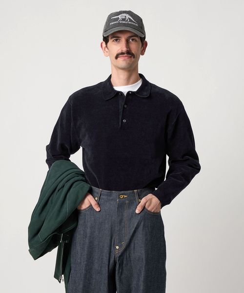 Steven Alan＞ アルパカ サドルショルダー Vネック ニット NARROW