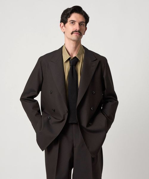 Steven Alan＞ ウール オックスフォード ダブルブレステッド 6B ジャケット