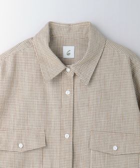 6(ROKU)＞コットン チェック シャツ