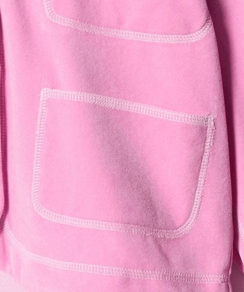 6(ROKU)＞ベロア カラー カーディガン