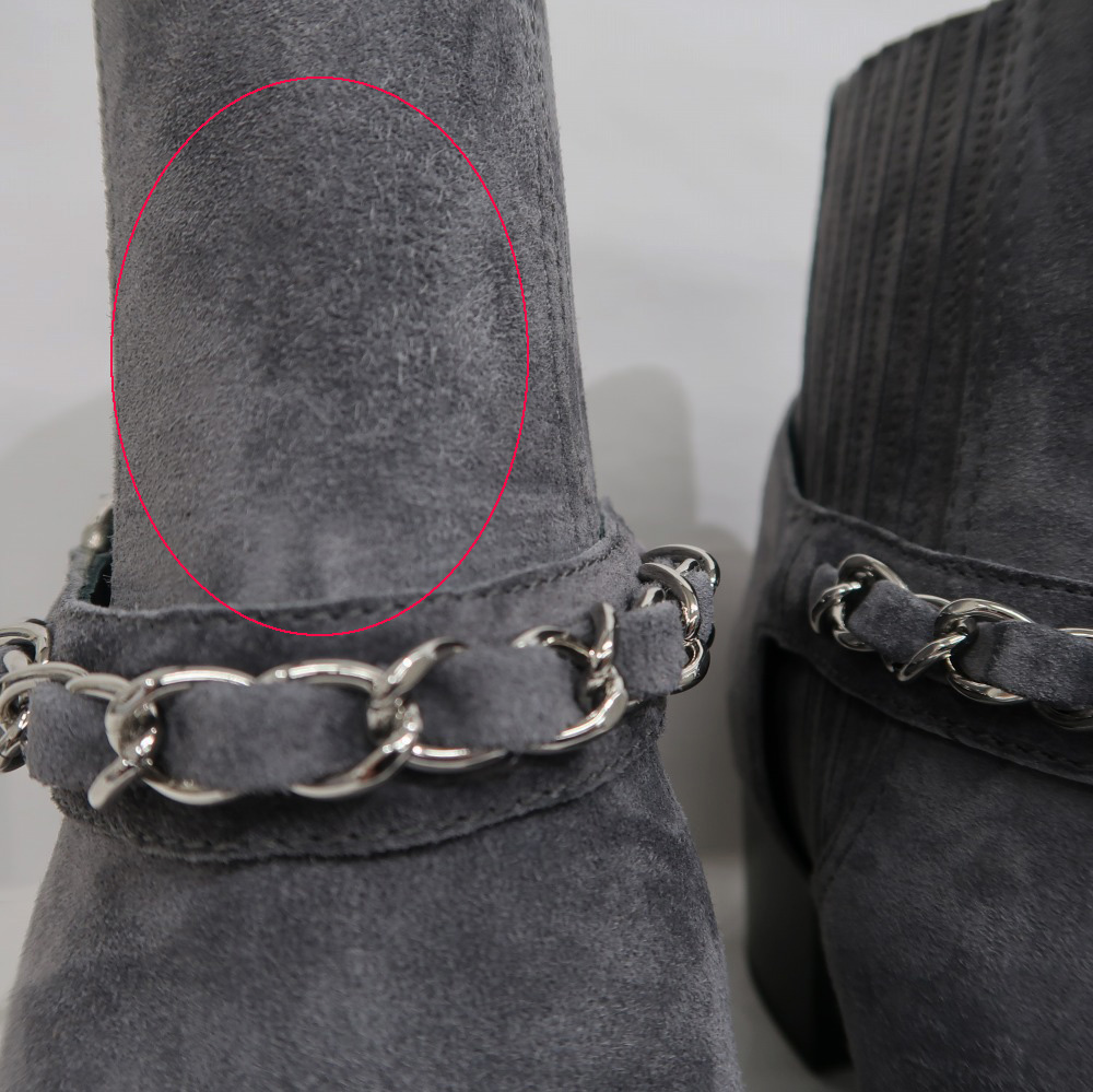 名東】【CHANEL】シャネル サイドゴア アンクルブーツ G34218 サイズ