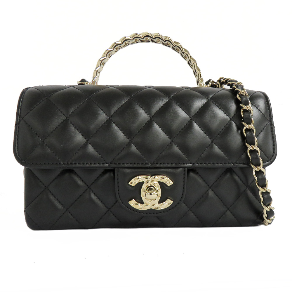 名古屋】【CHANEL】シャネル トップハンドル ミニ フラップ バッグ