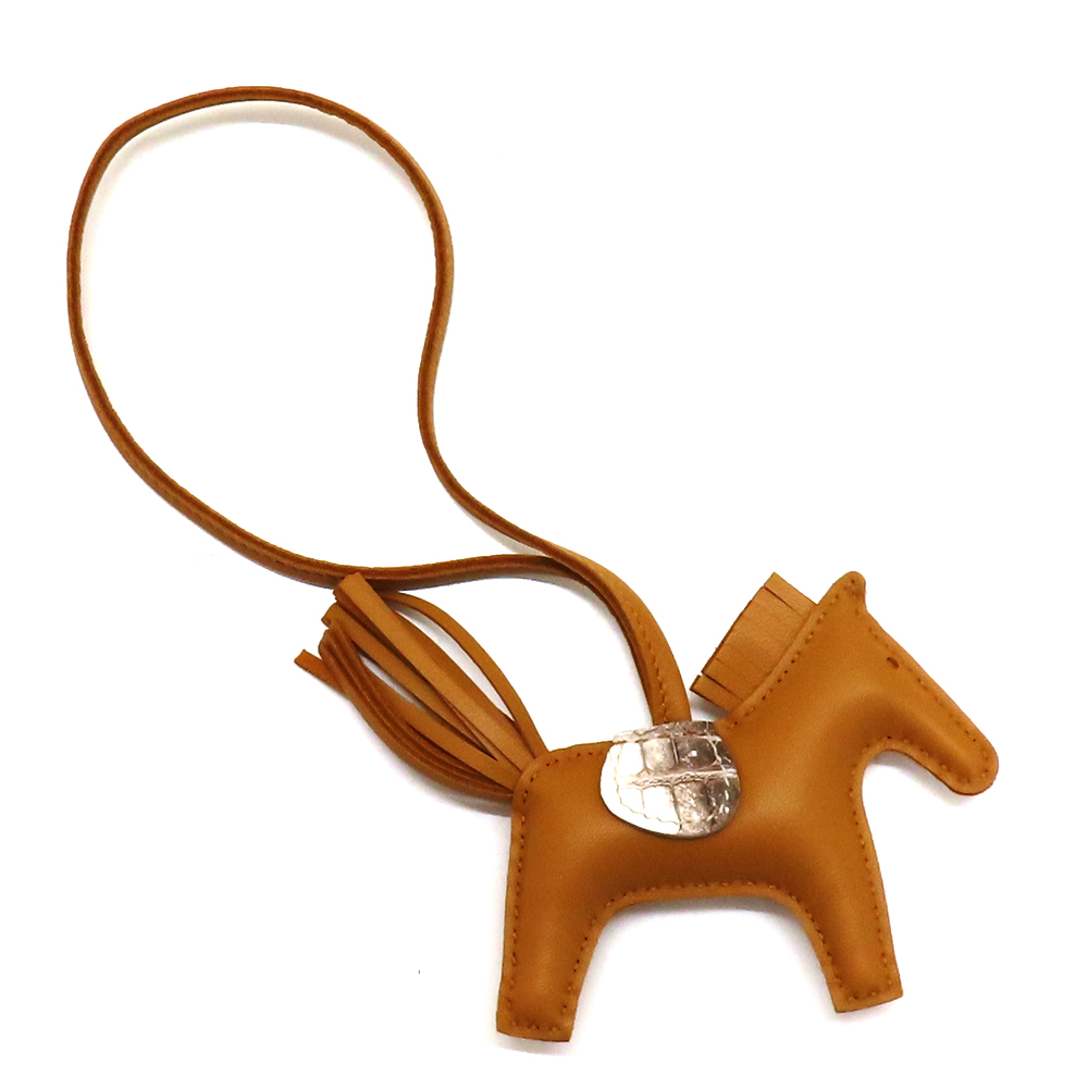 天白】【HERMES】エルメス ロデオ PM タッチ バッグチャーム セサミ
