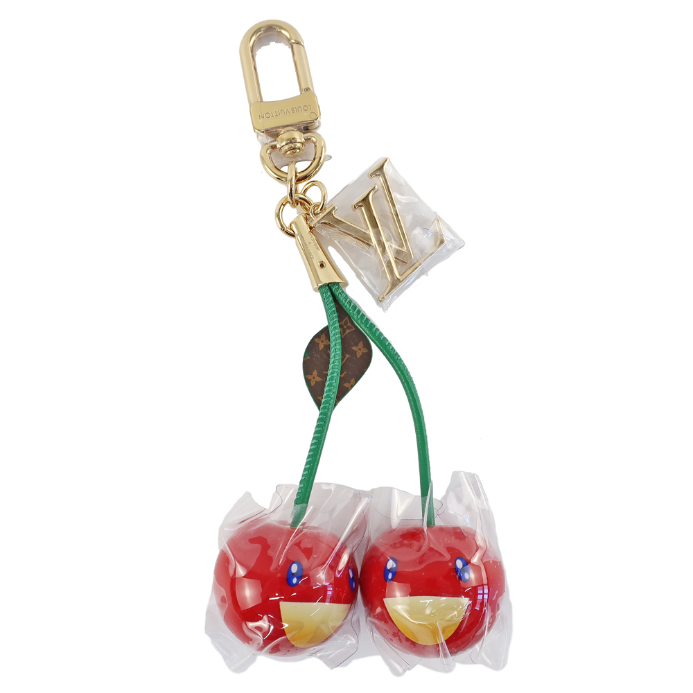 天白】【LOUIS VUITTON】ルイヴィトン LV×TM バッグチャーム・チェリー