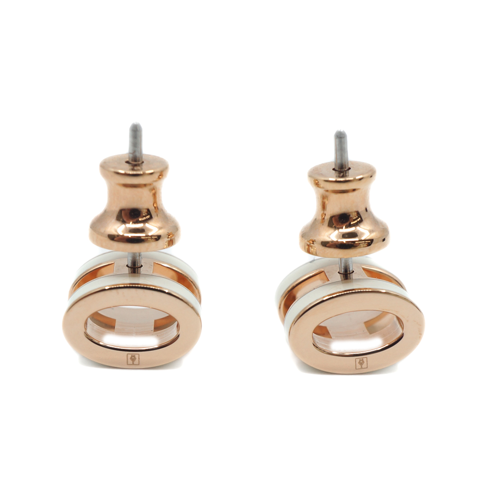 栄】【HERMES】エルメス ポップH ポップアッシュ ミニ ピアス 一対