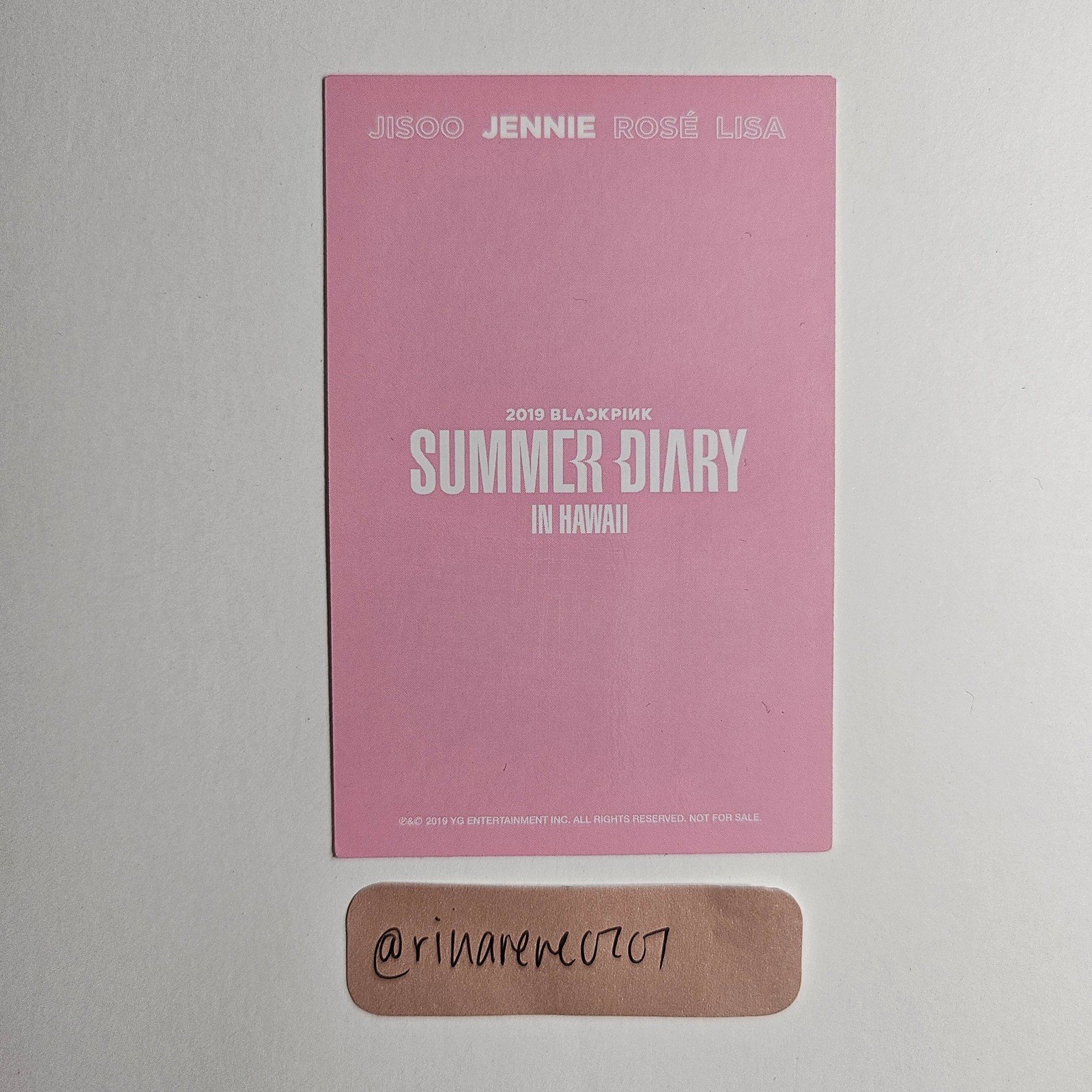 Jennie 2019 Summer Diary in Hawaii Polaroid | Mercari