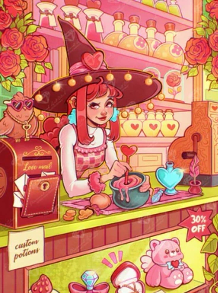 Diamond Art Club Love Witch Magical Shop New | Mercari