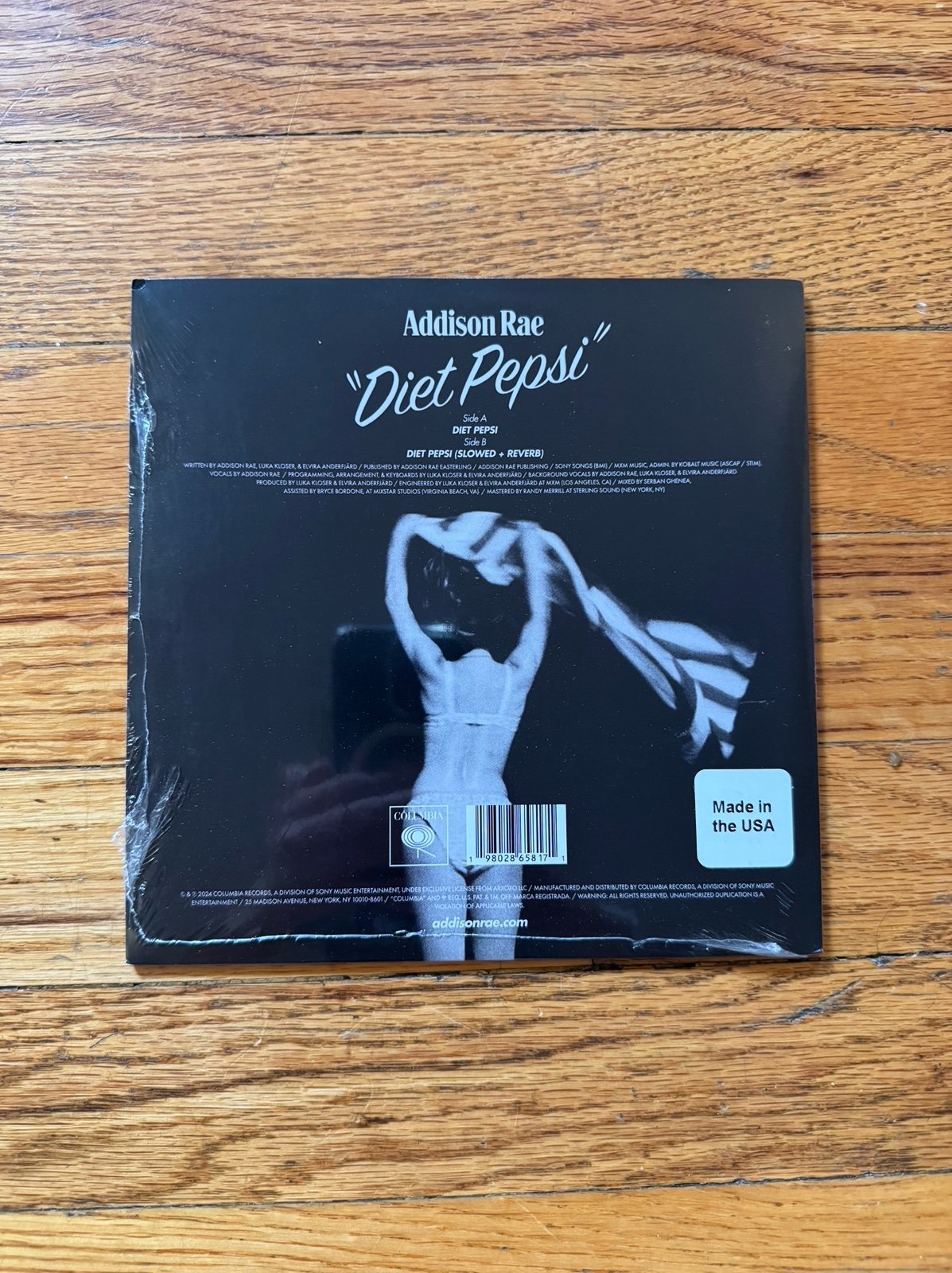 SIGNED - Addison Rae Diet Pepsi 7” VINYL | Mercari