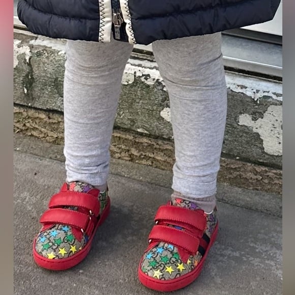 Gucci Kids Sneakers - Red and Multicolor | Mercari