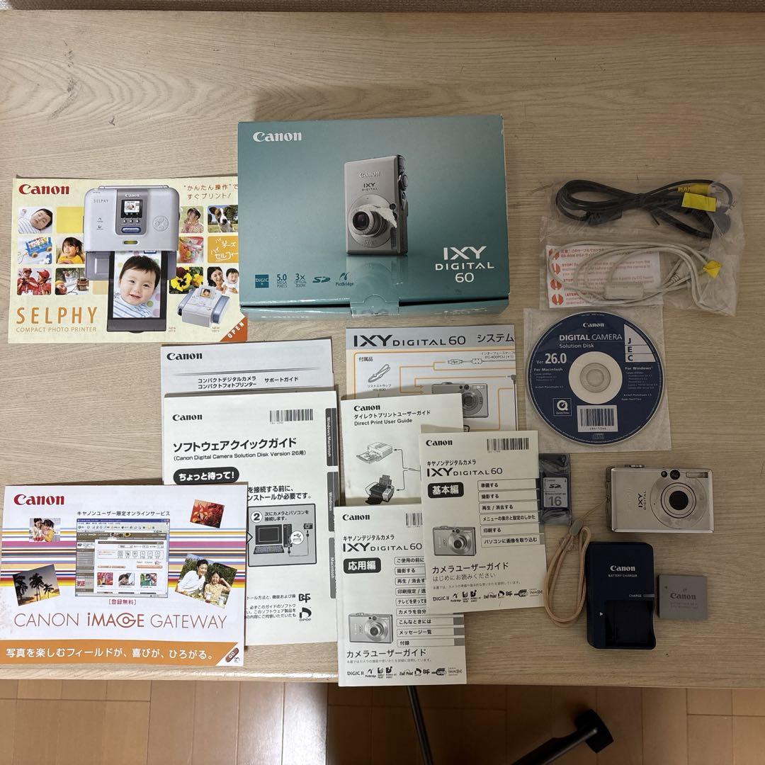 Canon IXY DIGITAL 60 本体と付属品 Canon IXY DIGITAL 60 本体と付属