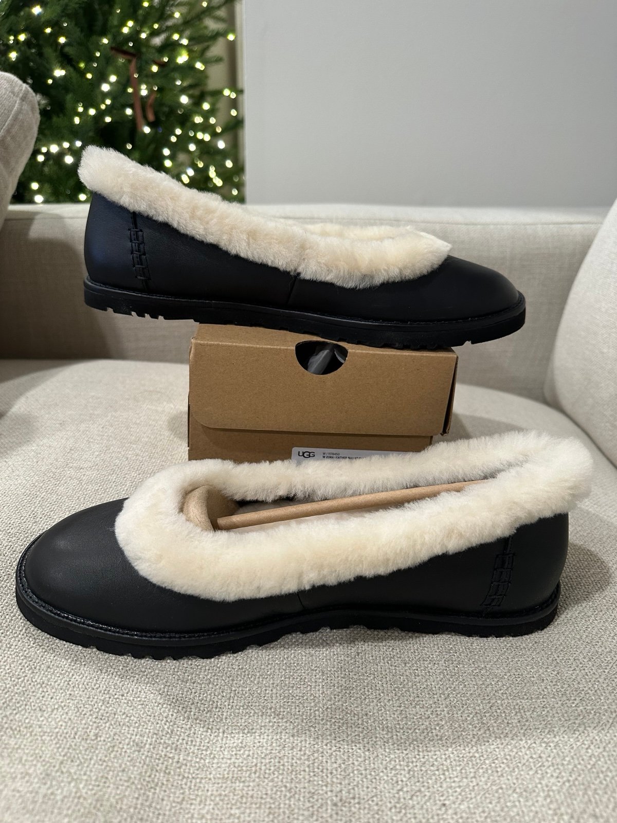 Size 8.5 UGG Zora Leather Ballet Flat Size | Mercari