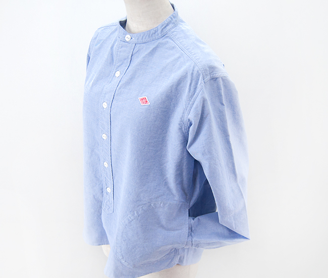 DANTON ダントン レディース オックスフォード バンドカラーシャツ