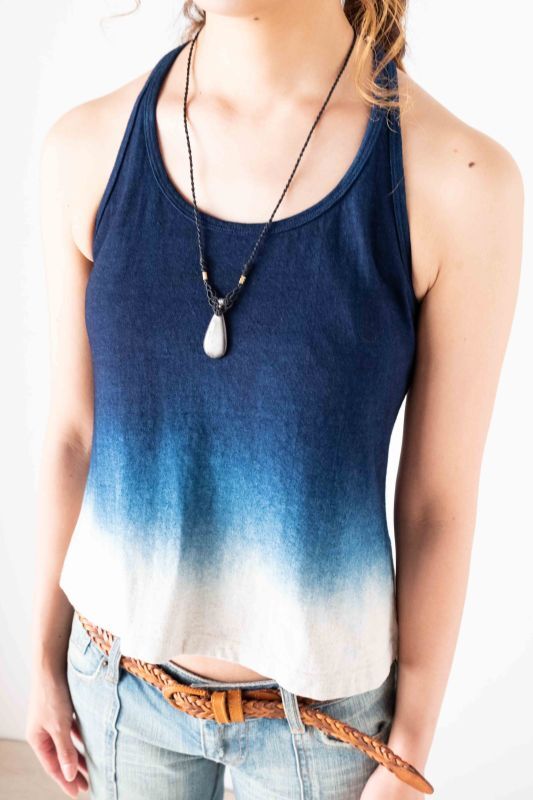 藍染のグラデーションが美しい！オーガニック生地が嬉しい、藍染