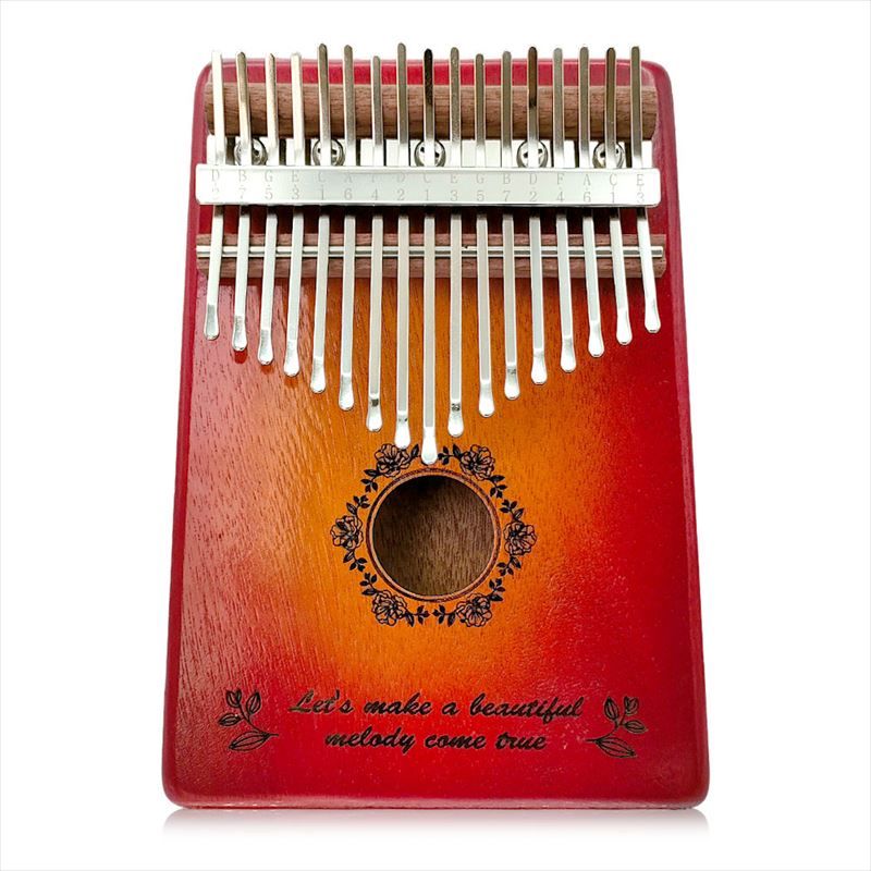 カリンバ フラワー ケース付 17キー C調 ブラウン GKL-400 – 家具