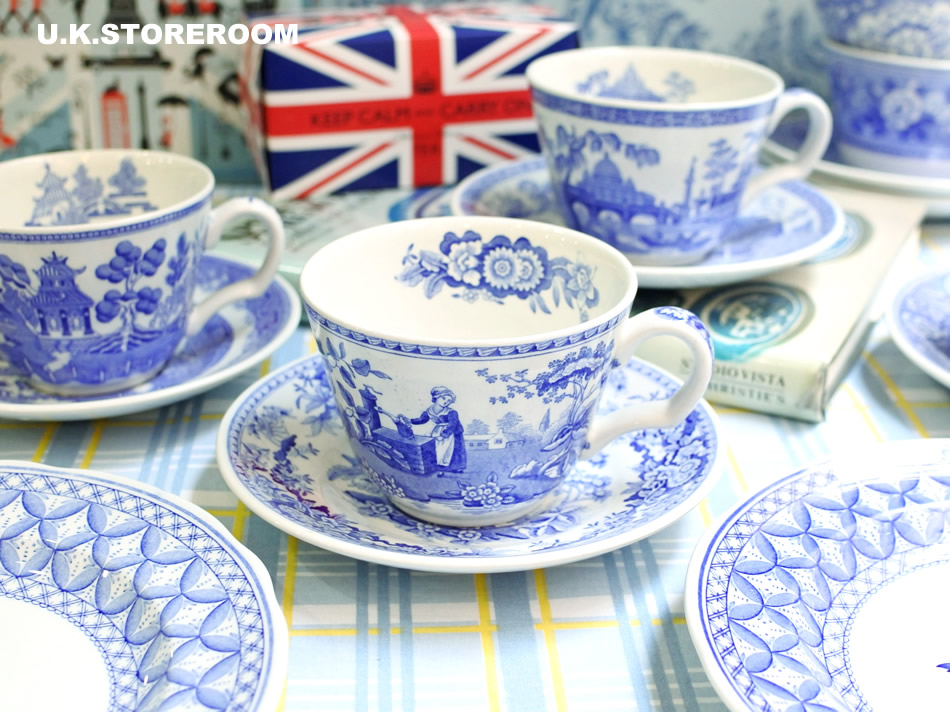 UKストアルームSPO304 Spode スポード ブルールームコレクション