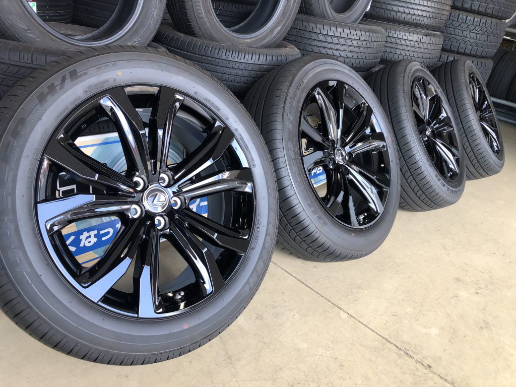 美品 レクサス NX Fスポーツ 純正 20インチ サテンブラック 4本