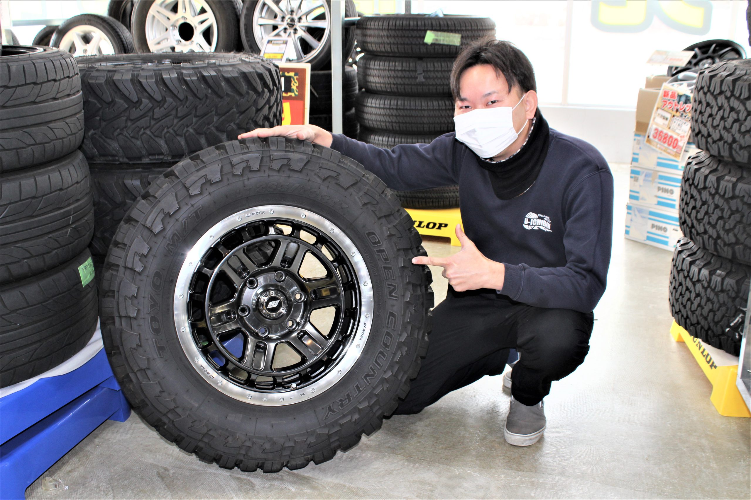 WORK CRAG T-GRABIC 17インチアルミホイール ヨコハマ ジオラ Evasive