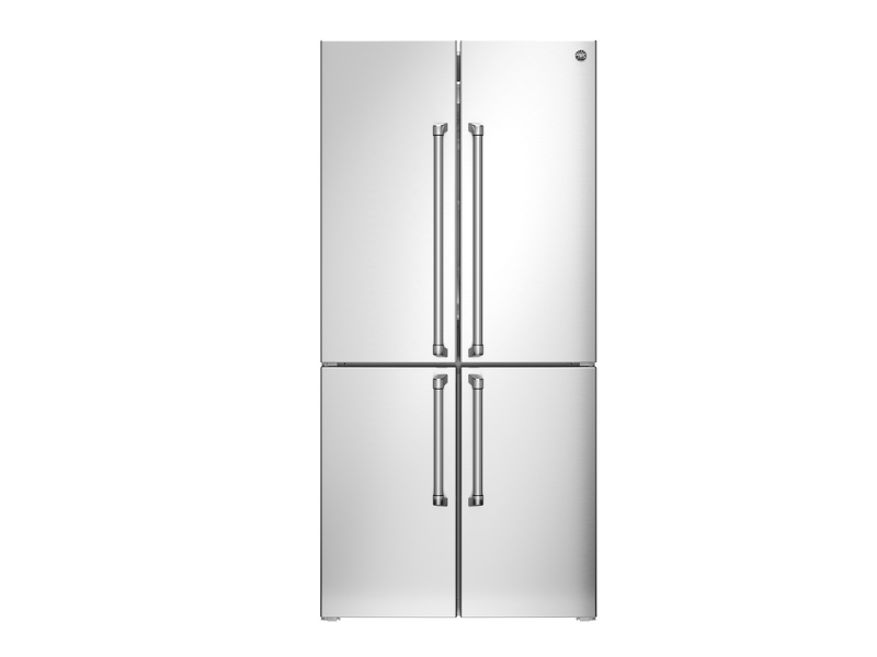 84 cm freestanding cross-door refrigerator stainless steel
