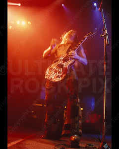 Photos of Zakk Wylde of Ozzy Osbourne Playing His Les Paul in 1991