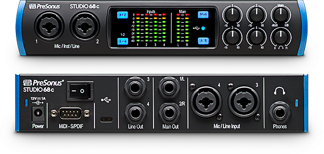 Presonus Studio 68C Interfaz de audio USB 6 canales - Ultramar Audio