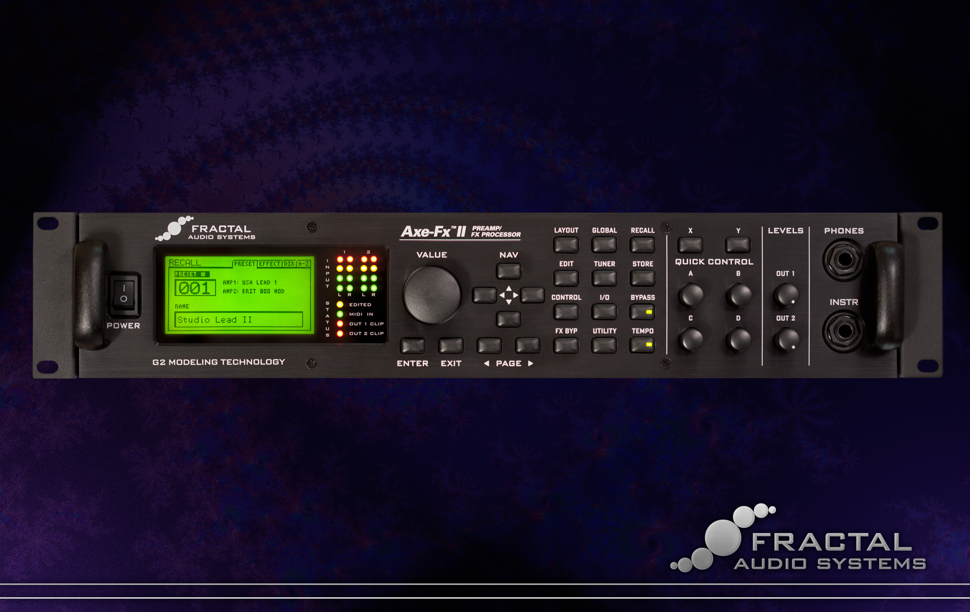 Fractal Audio Systems Axe-Fx 2 + Demeter STDB-1