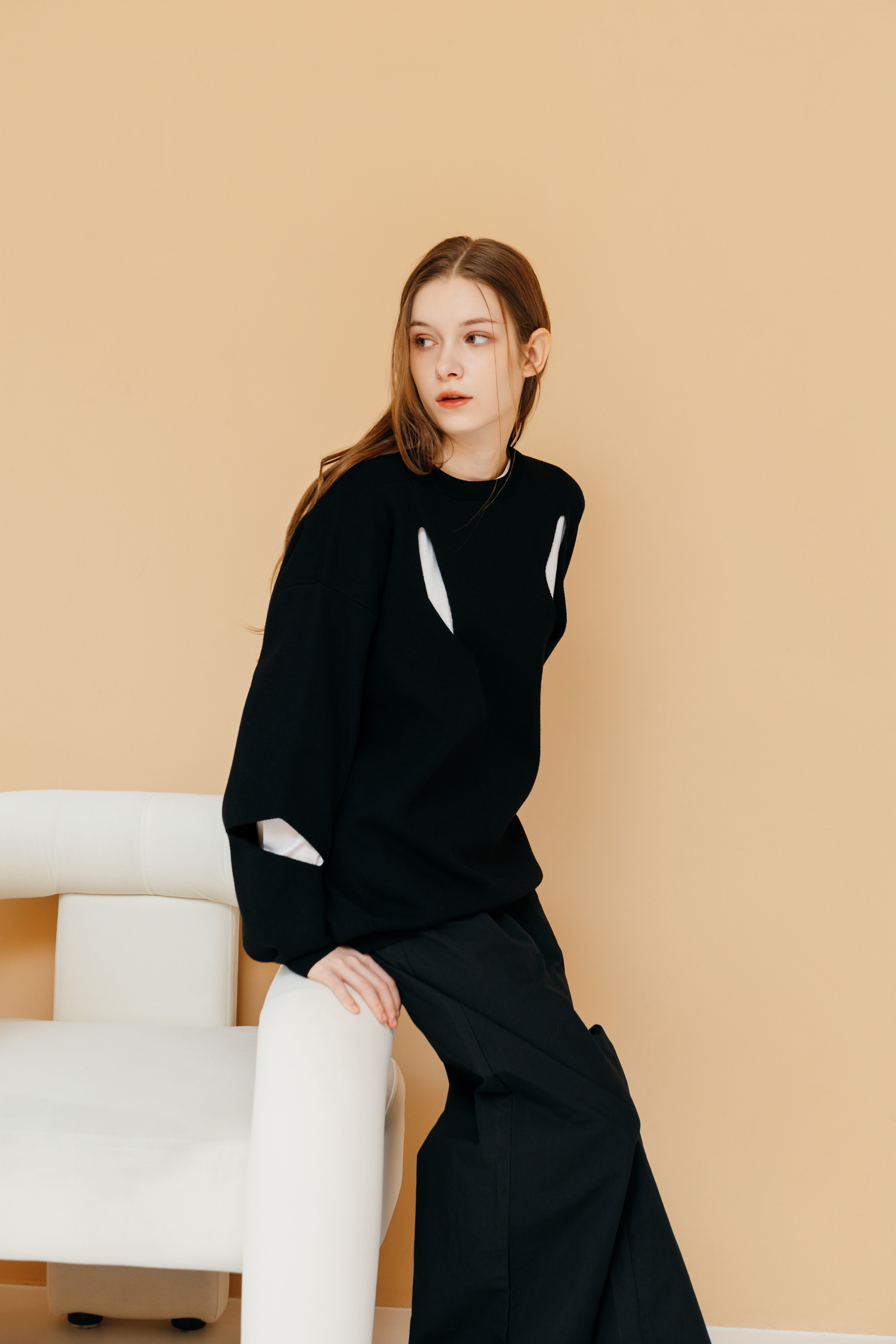 SLIT KNIT PULLOVER – UNOF