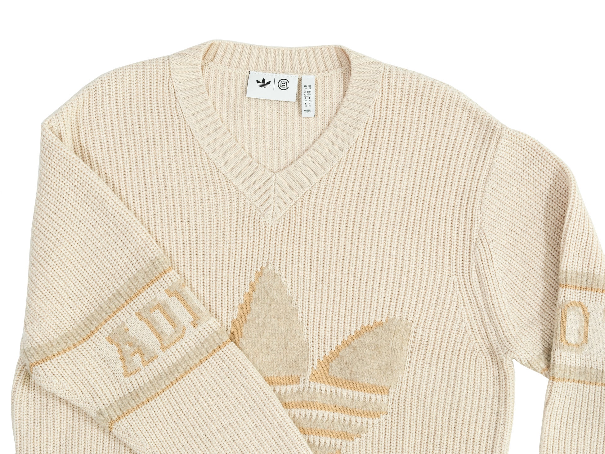 Adidas x CLOT Crochet Longsleeve Sweater 'Warm Sandstone