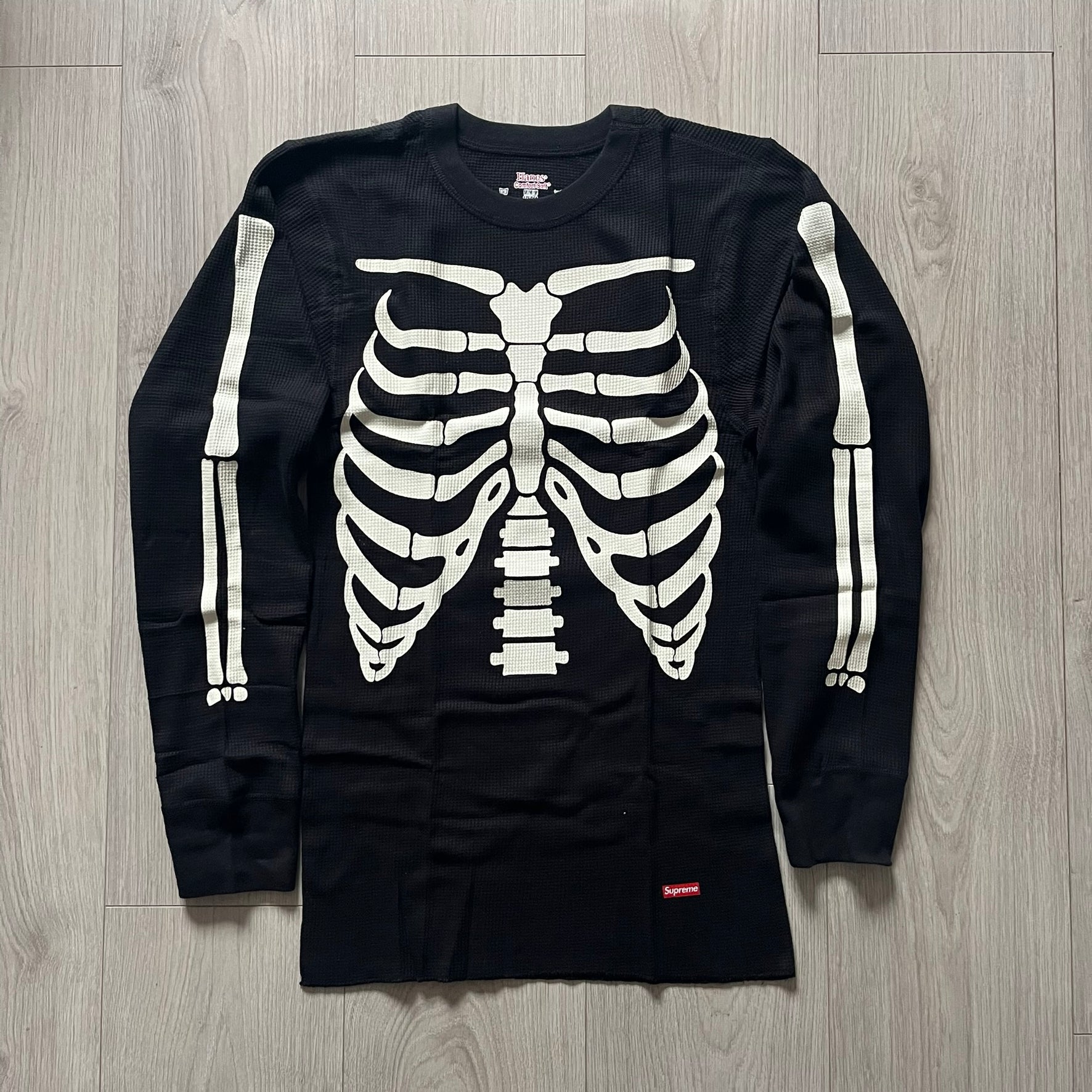 Supreme Hanes Bones Thermal Crew FW25 (1 Pack) Black – único13