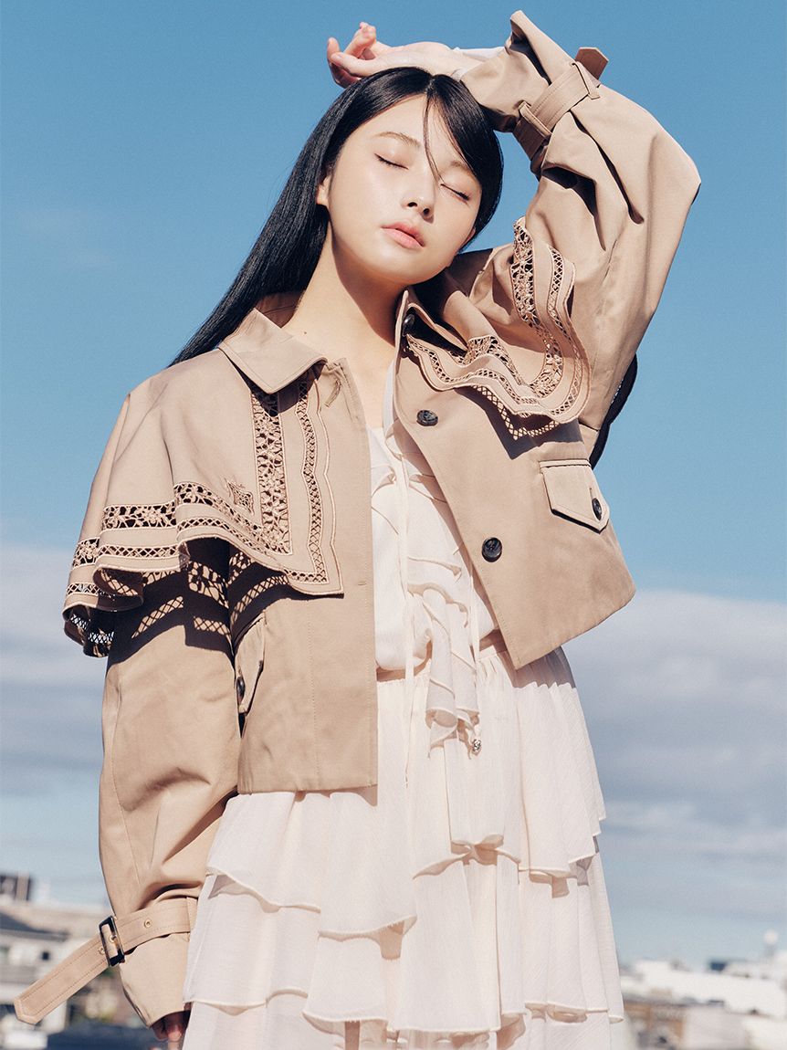 2wayエンブロイダリーケープコート(コート)｜アウター｜LILY BROWN