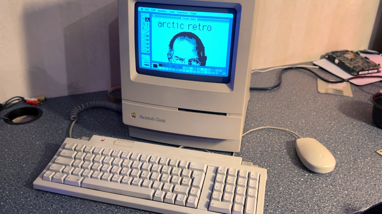 Mac Classic spawned to life #marchintosh 2021 - Arctic retro