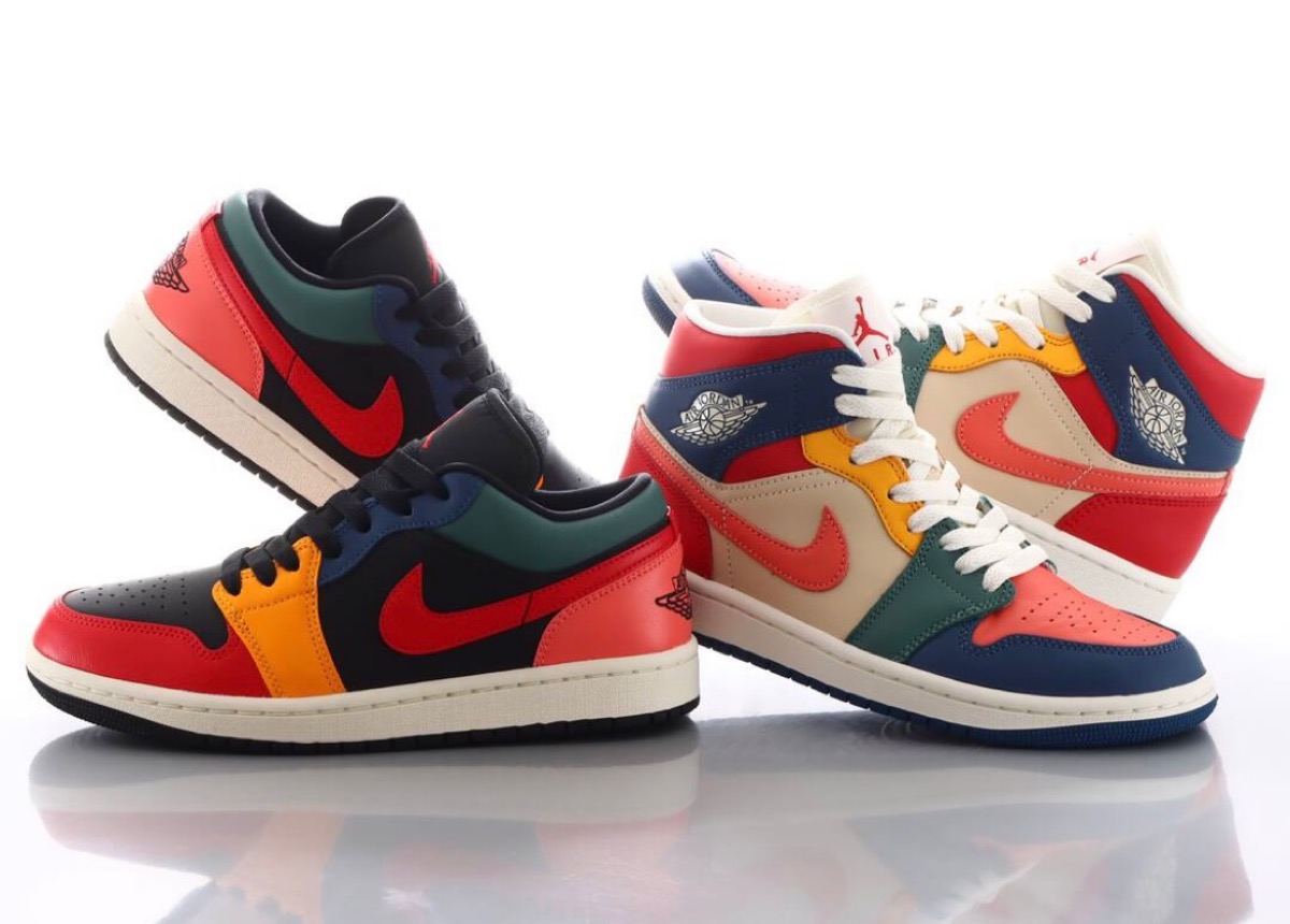 Nike Air Jordan 1 Low & Mid SE “Multi-Color”が国内9月7日に発売予定