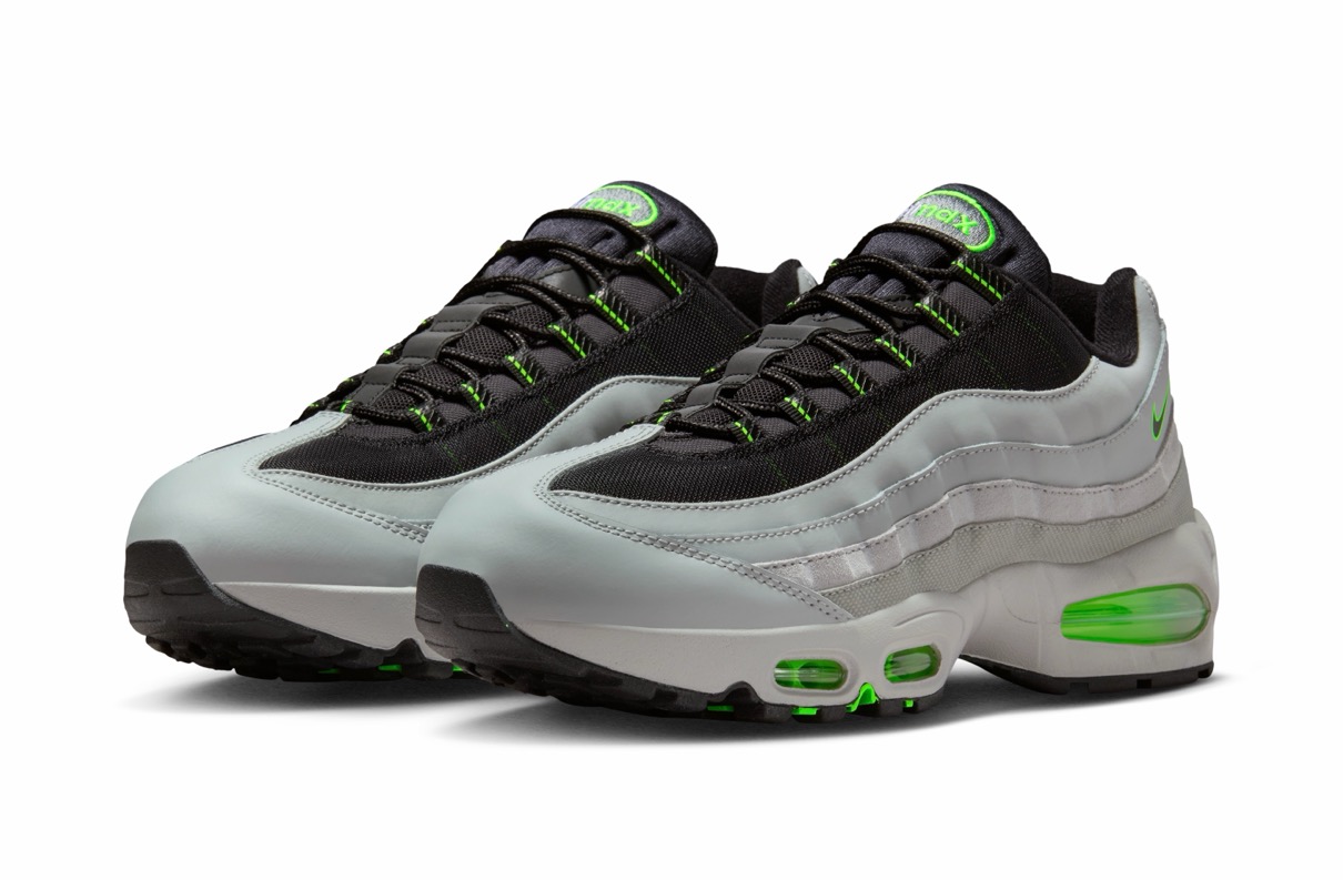 Nike Air Max 95 Big Bubble “Light Smoke Grey and Green Strike”が