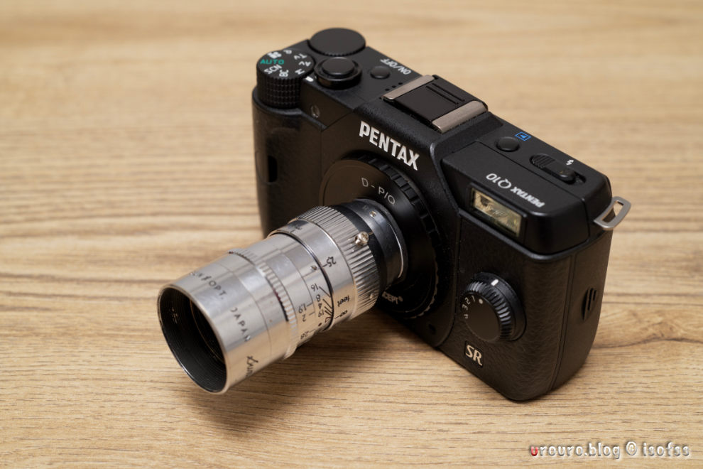 PENTAX Q10×Dマウントシネレンズ：SUN OPT TELEPHOTO F1.9 1 1/2(38mm