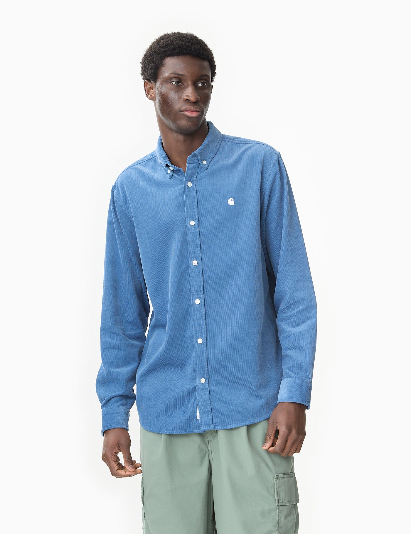 Carhartt-WIP Madison Fine Cord Shirt - Sorrent Blue | Urban Excess