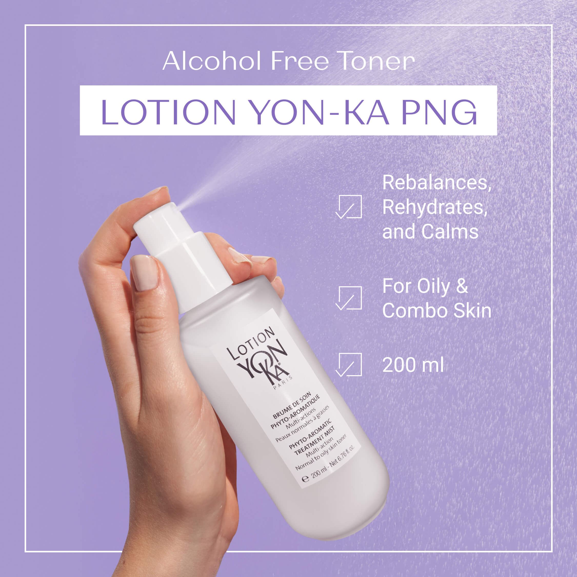 Lotion Yon-Ka PNG, Refreshing, Invigorating Mist | Face Toner by