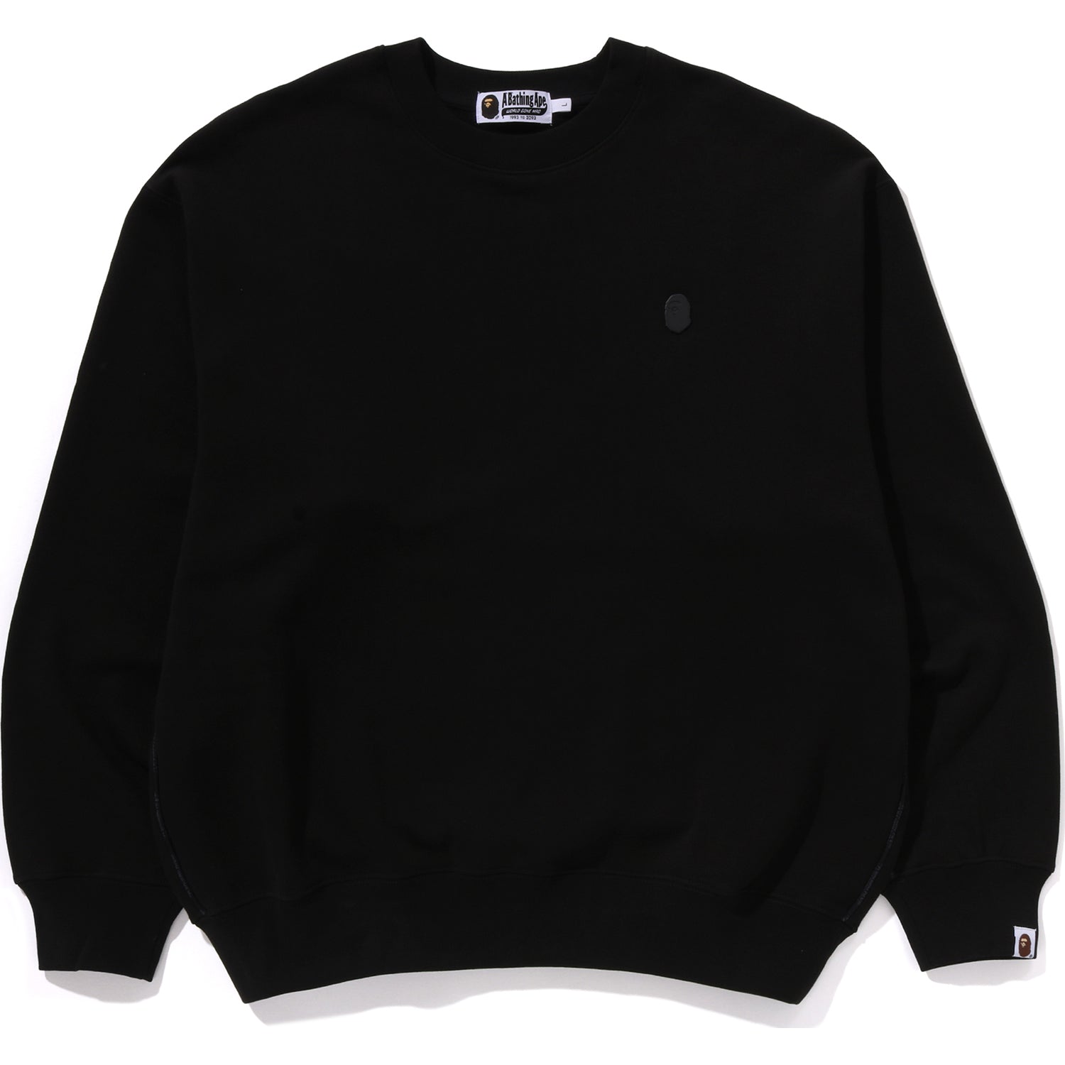 ONE POINT Relaxed Fit Crewneck Sweatshirt - BAPE Men's Cotton