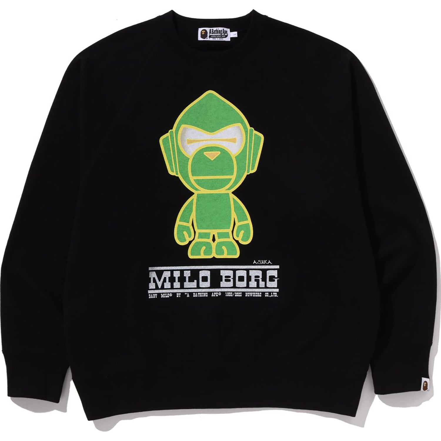 BAPE Mens Milo Borg Relaxed Fit Crewneck Sweatshirt FW 2025 – us
